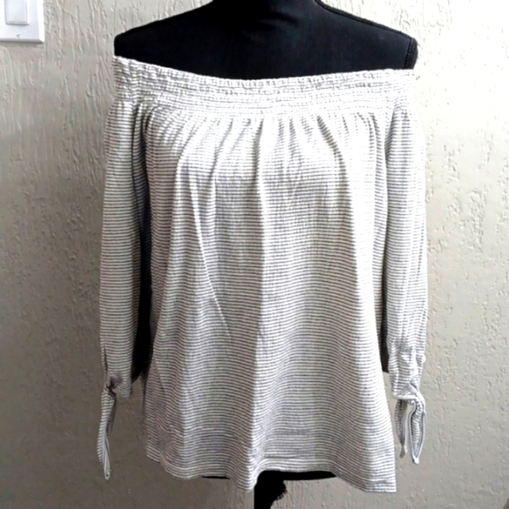 Lucky Brand 3/4 Sleeve Off the Shoulder Top